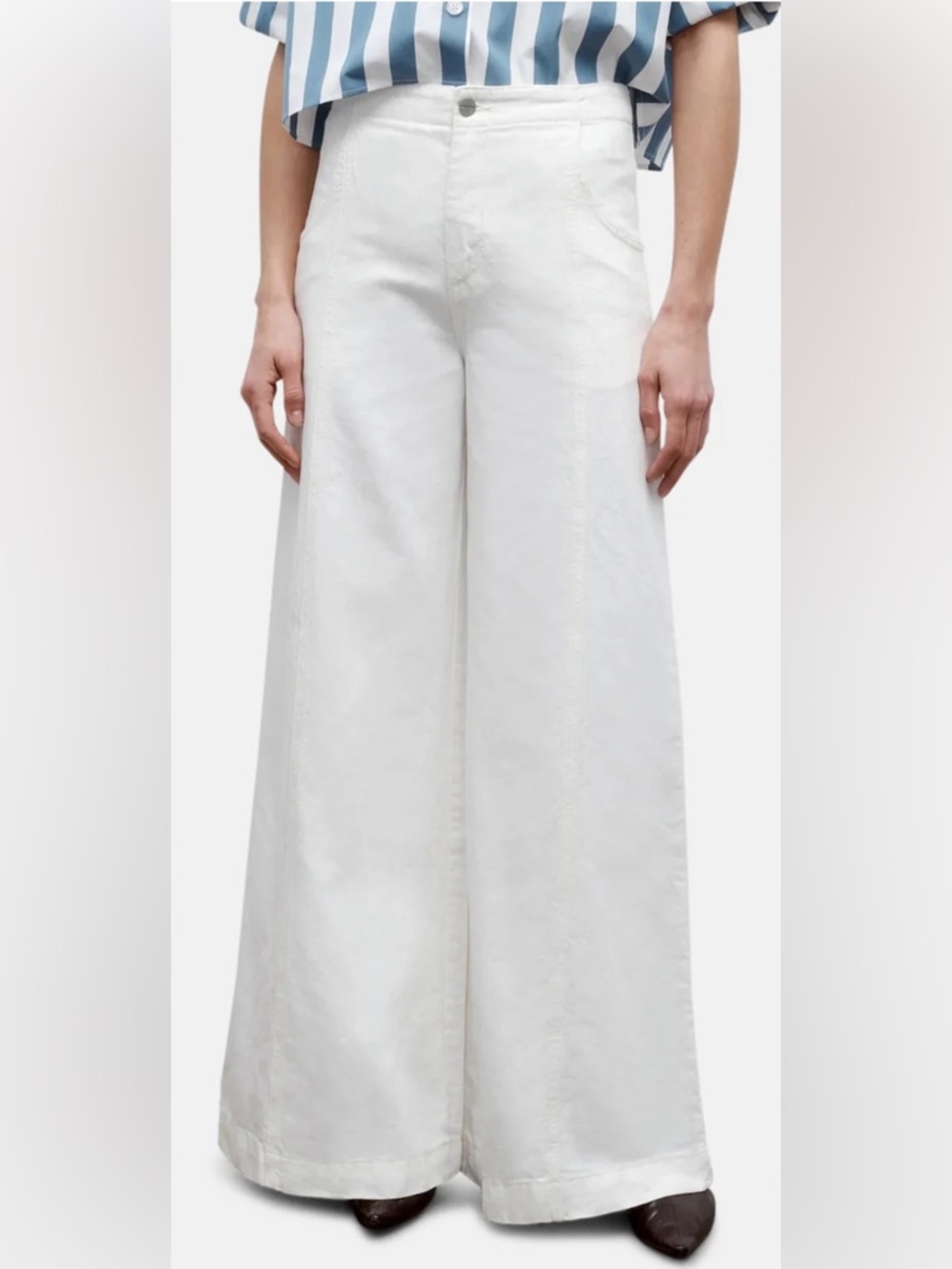 TWP Trish Wescoat Pound “Dancing in the Dark” White Pants – Size 29 – NWT